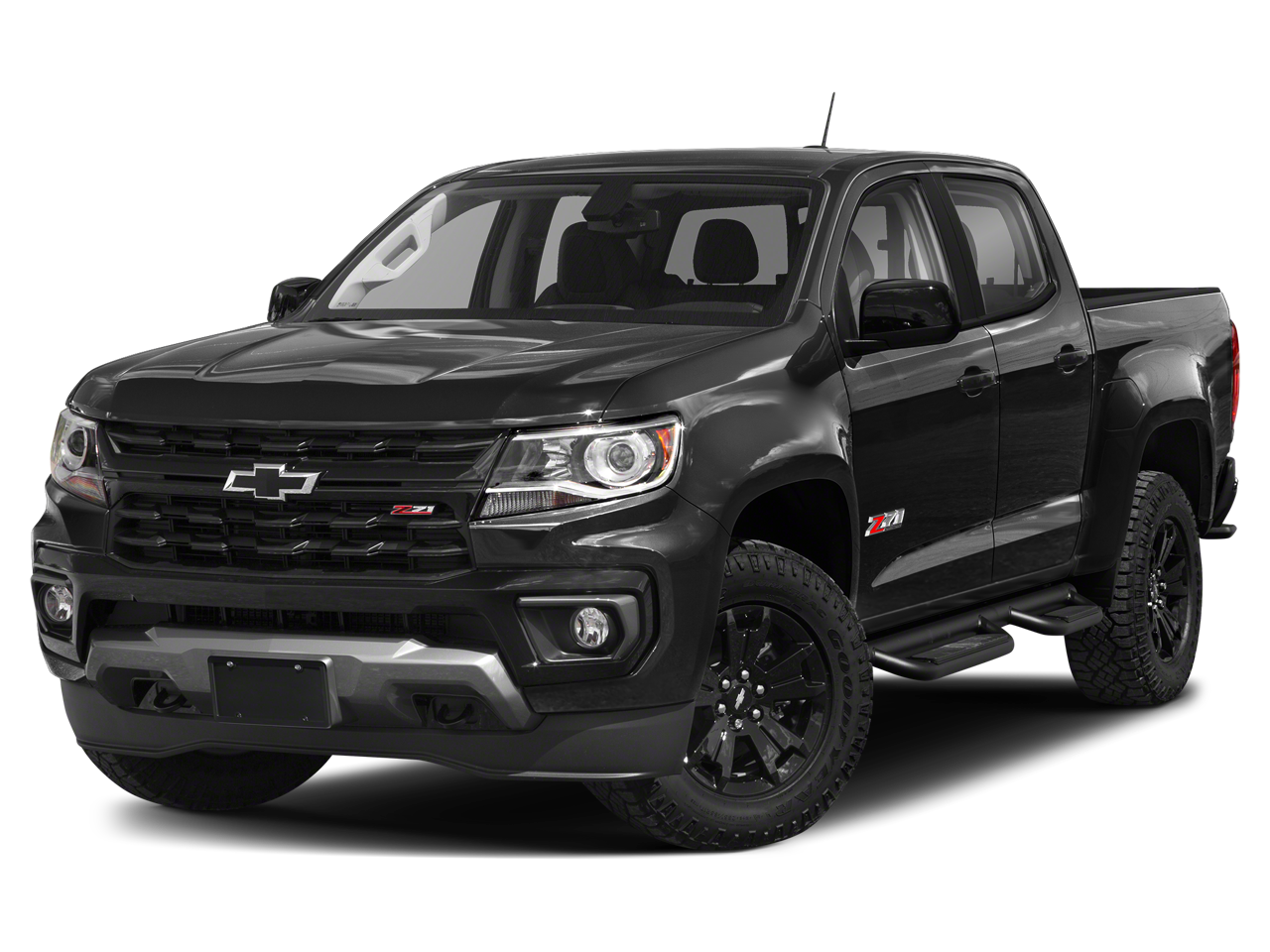 2022 Chevrolet Colorado Z71 in Steel Metallic — front three-quarter view