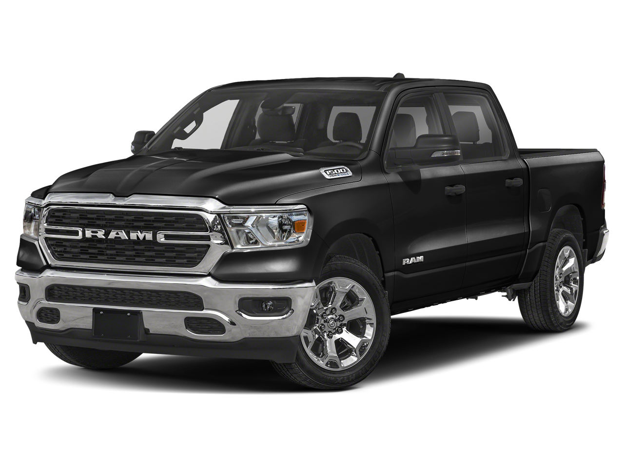 2023 RAM 1500 Big Horn/Lone Star in Flame Red Clearcoat — front three-quarter view