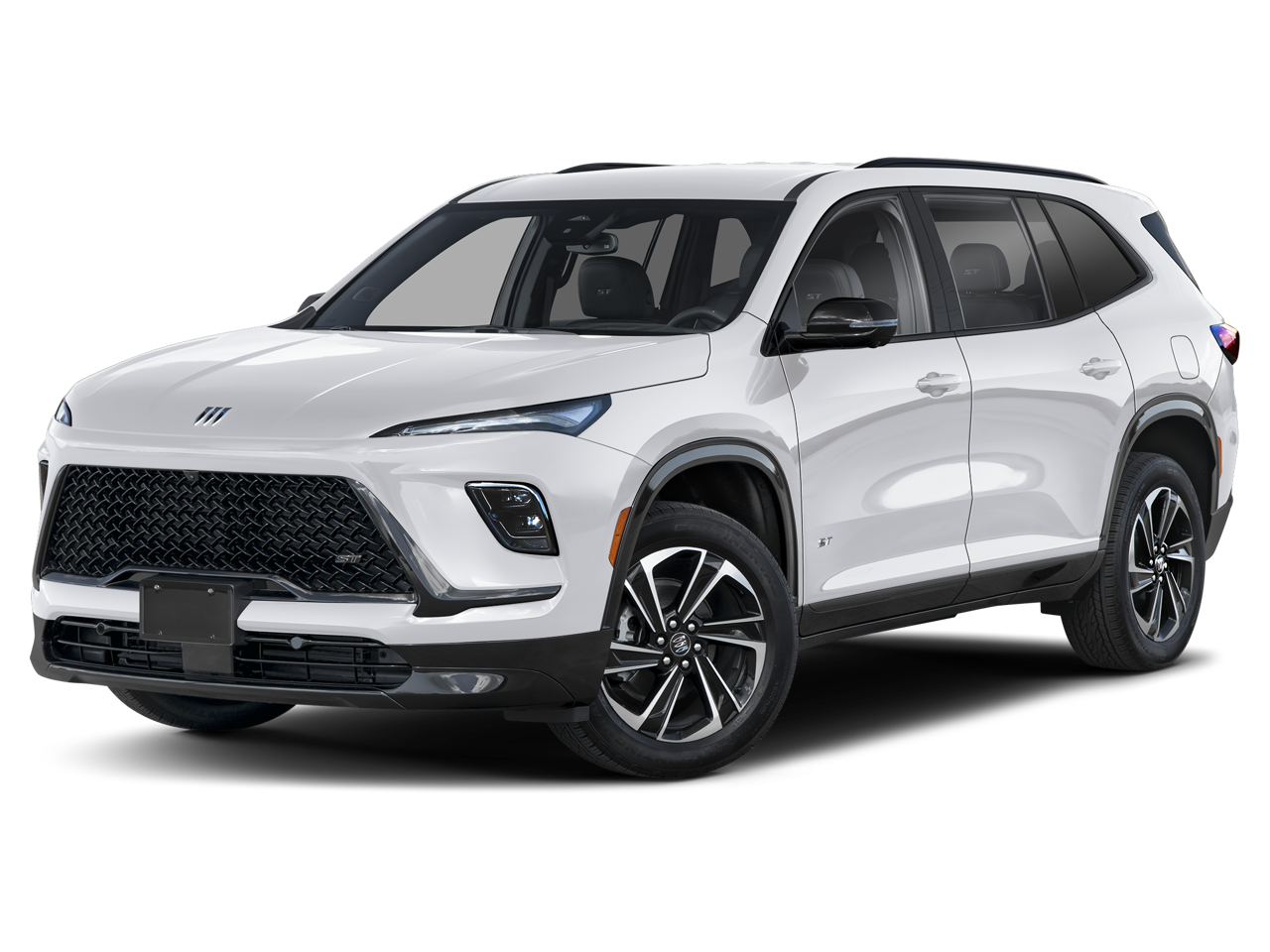 2025 Buick Enclave Sport Touring in White Frost — front three-quarter view