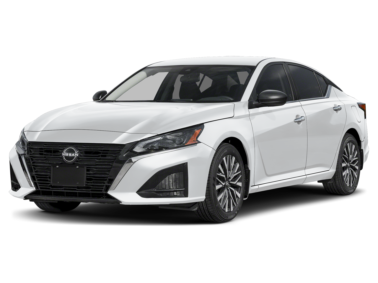 2025 Nissan Altima 2.5 SV in Glacier White — front three-quarter view