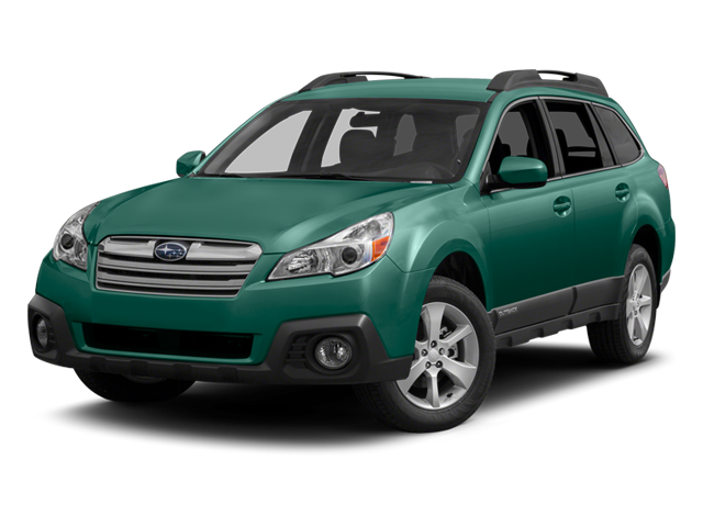 2014 Subaru Outback 2.5i in Gray Metallic — front three-quarter view