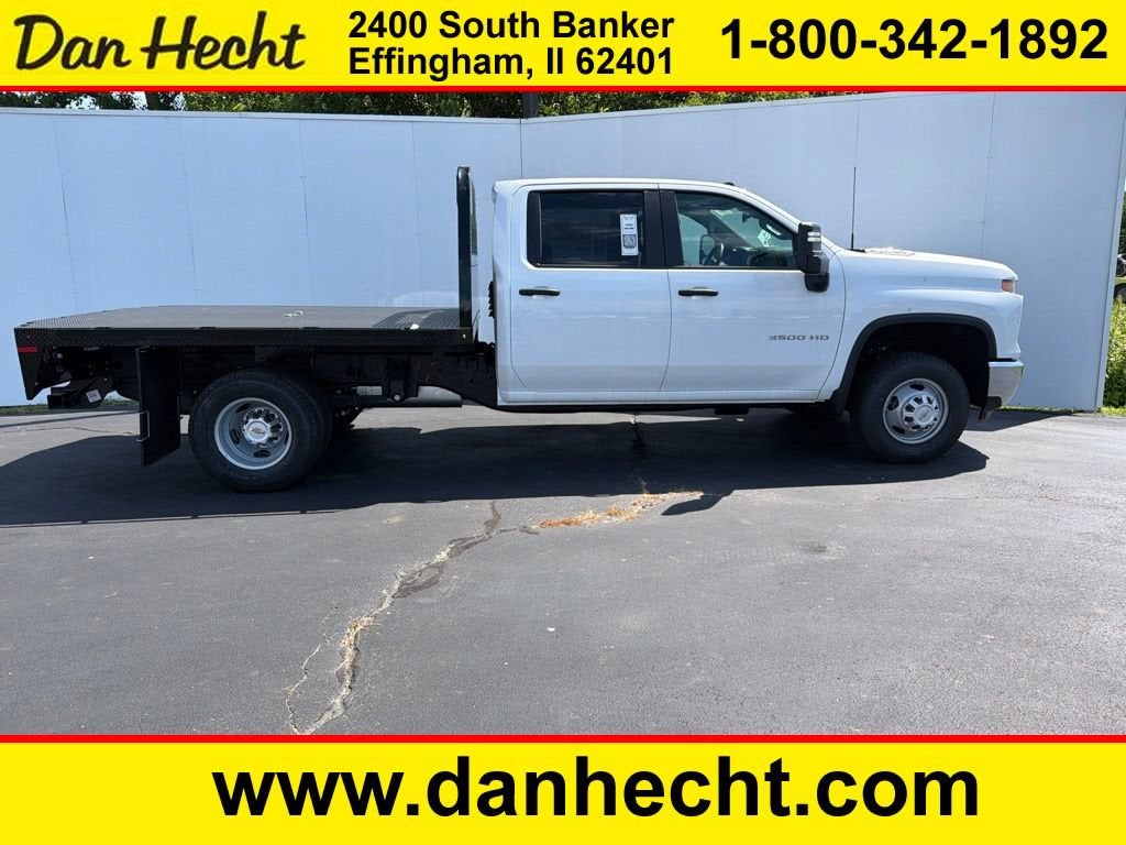 2026 Chevrolet Silverado 3500 HD Chassis Cab Work Truck in Summit White — front three-quarter view