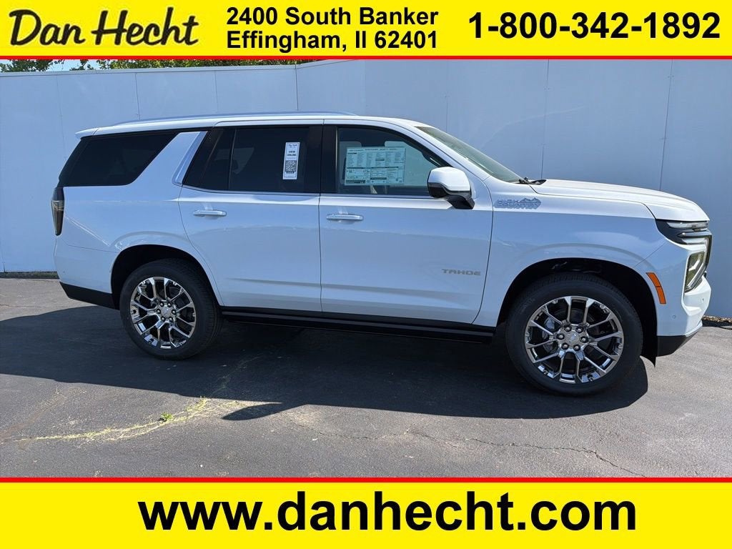 2026 Chevrolet Tahoe High Country in Polar White Tricoat — front three-quarter view