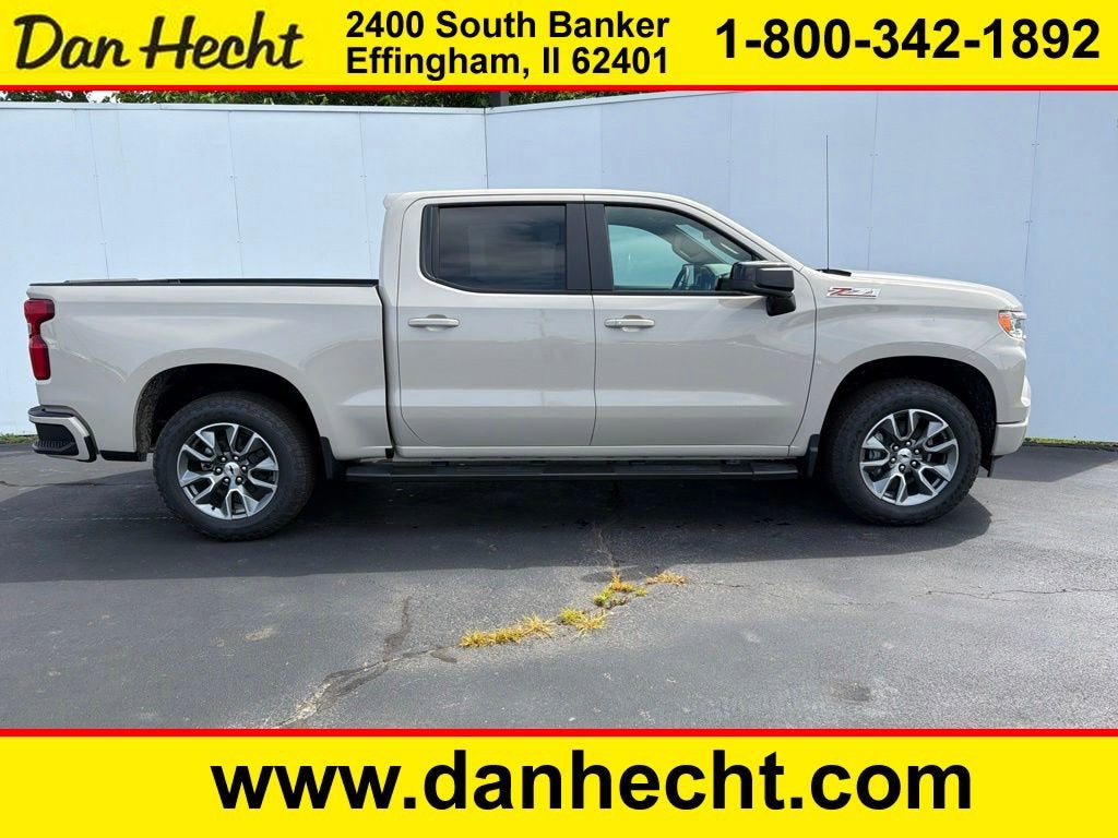 2026 Chevrolet Silverado 1500 RST in White Sands — front three-quarter view
